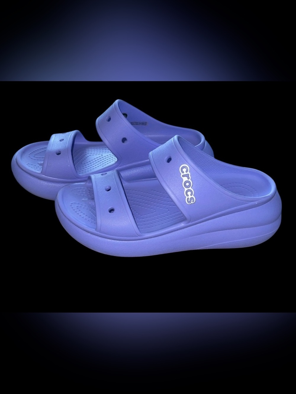 #130. Crocs crush sandal in purple